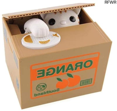 RFWR® Spaarpot met Dieren: Speelse Munten Stelen Spaarbank voor Kinderen