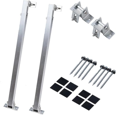 Balkon Zonnepaneel Houder - Zonnehouder Aluminium - Energie Opwekken - Verstelbare Hoek 30-60 - 1 Paneel - Zilver
