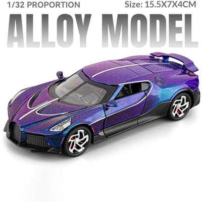 1:32 La Voiture Noire Auto Imitatie Echte Legering Spuitgiet Sportwagen Model Kinderspeelgoed Auto Ornament Cadeau