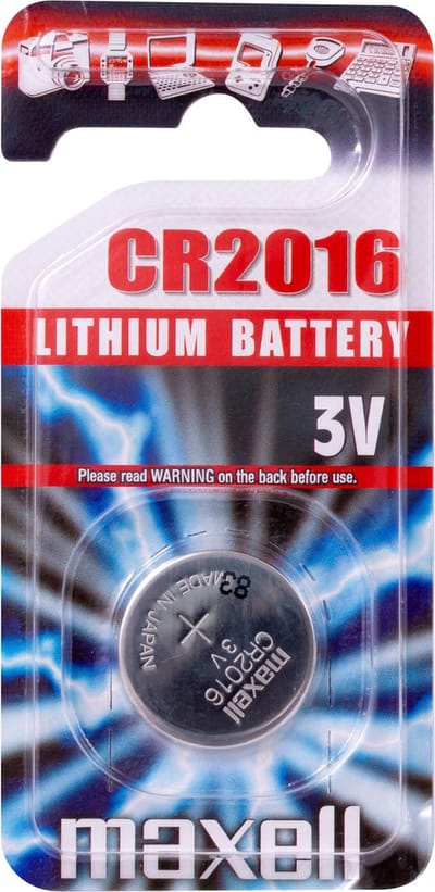 1x Knoopcel batterij Type: CR 2016 • Li (Lithium) 1 Stuks [18740-1]