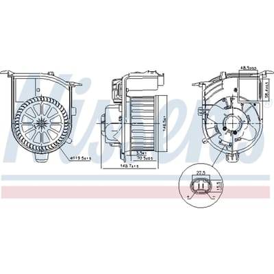 Binnenventilator NISSENS 87449
