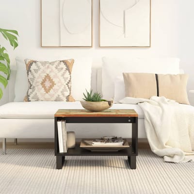 vidaXL - Salontafel - 60x50x40 - cm - massief - gerecycled - hout