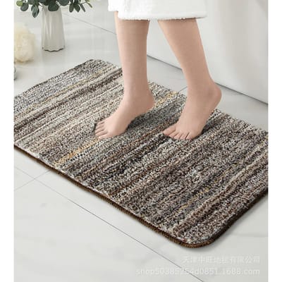 Tapis de sol en imitation cachemire de dessin animé pour salle de bain, absorbant, porte de toilette, tapis antidérapant, tapis de chambre à coucher, tapis de porte, tapis de sol pour la maison 40 * 60 thickened (imitation cashmere)