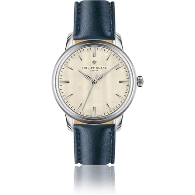 Lederen horloge Philipp Blanc Zurich