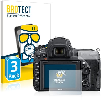 BROTECT - Screenprotector voor Nikon D750 - Folie Beschermfolie Beschermglas matte 3 Stuks