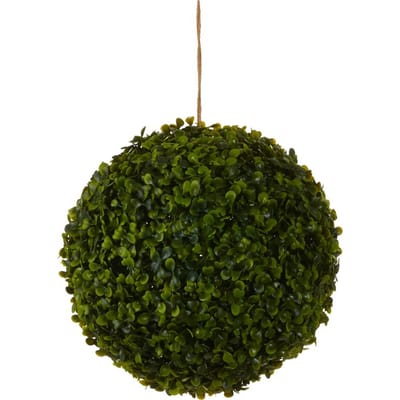 Mica Decorations - Buxus Bol Kunstplant voor Buiten Hangend - Ø28 cm - Groen