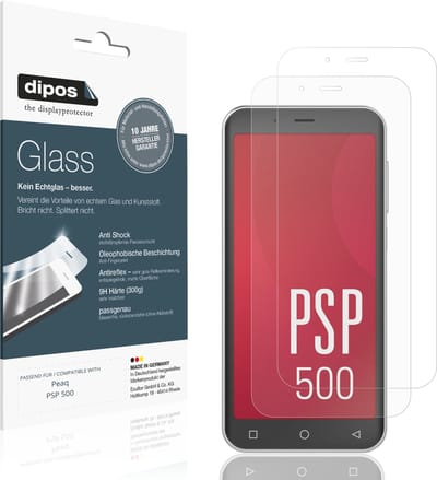 dipos – 2x Matte Pantserfolie geschikt voor Peaq PSP 500 | 9H Screenprotector