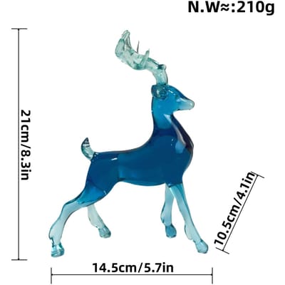 Eenvoudige Transparante Herten Ornamenten Woonkamer TV-meubel Entree Decoratie Hars Handwerk Cadeau Huisverwarming Openingscadeau