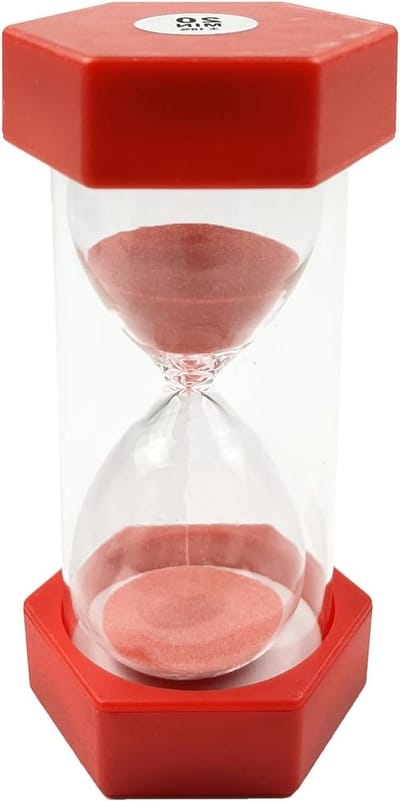 Decoratieve Zandloper voor Kinderen - Tijdklok van 20 Minuten voor Klaslokalen, Keukens en Kantoor