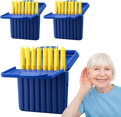 Set van 24 Filters voor Hoortoestellen – Geschikt voor Starkey, Hear Clear Filters, Oorsmeerbeschermers van Kunststof – Geschikt voor Starkey, Praktische Reinigingshulpmiddelen voor Hoortoestellen