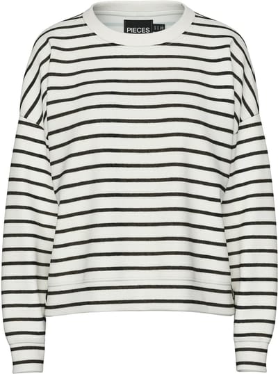 Pieces Homewear top - Cloud Dancer Black - maat 44 (44) - Dames Volwassenen - Katoen/polyester- 17146886-Cloud Dancer Black-44