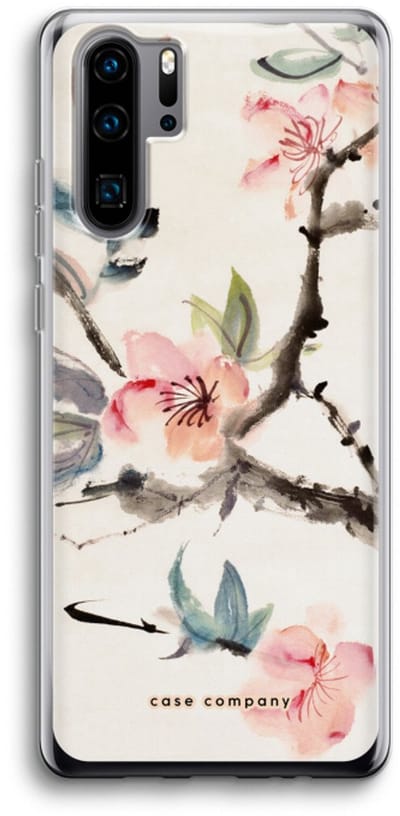 Case Company® - Hoesje geschikt voor Huawei P30 Pro hoesje - Japanse bloemen - Soft Cover Telefoonhoesje - Bescherming aan alle Kanten en Schermrand