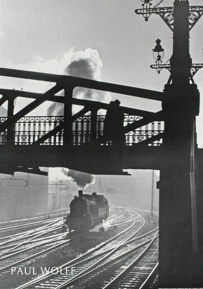 Poster - Steam Train - Wolff & Tritschler - Zwart/Wit - Fotografie - Jaren 80