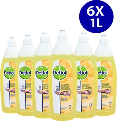 Dettol Allesreiniger Complete Clean - perfecte hygiëne - Zomergeur - 6x 1 liter