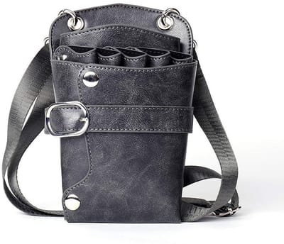 Dailygoods- Schaarzakje met 5 vakken - PU-leer - Verstelbare riem