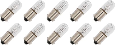 Miniatuur Signaallamp Ba9s 240V 2W - 8 mAh - 10 stuks - T10 Gloeilamp Ø10mm - 28mm - 2500K - Dimbaar