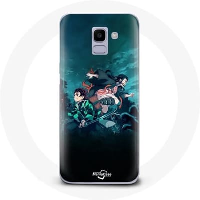 Case voor Samsung Galaxy J6 2018 Demon Slayer Manga Tanjiro en Nezuko