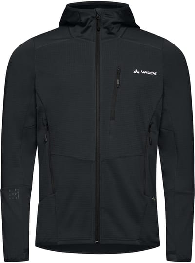 VAUDE Men's Monviso Hooded Grid Fleece Jacket, Jas, outdoorjas, met kap, fleece, Heren, Outdoorjas