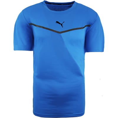 Puma Dry Cell Thermo R+ BND Hardlopen Korte Mouw CrewNeck Blauw Heren Tee 519400 03