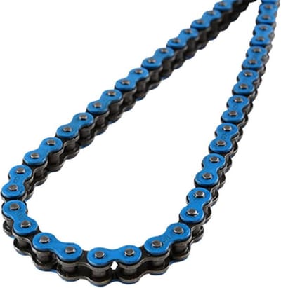 Doppler aandrijfketting voor Derbi 50 Senda Sm Drd Pro Motorfiets 2006 tot 2011 134 schakels Niet 420 blauw Nieuw