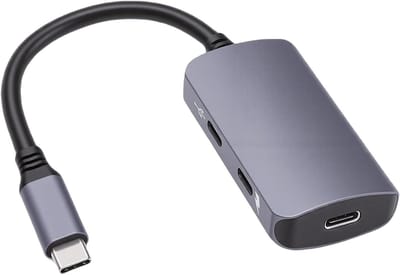 USB C Adapter - AR Bril Adapter - AR Ervaring Verbeteren - 4K 60Hz Video en 100W Laden