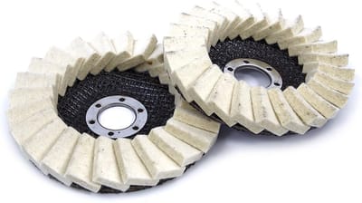 HBM 125 mm. Lamellen Polijstschijf voor op de haakse slijper