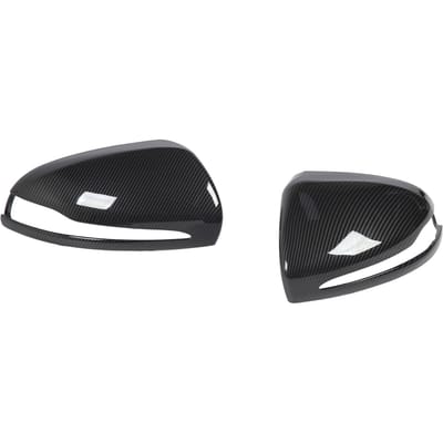 1 paar Achteruitkijkspiegelkap Links Rechts Zijvleugelspiegelafdekking Vervanging voor Benz C?Klasse W205 2014 black