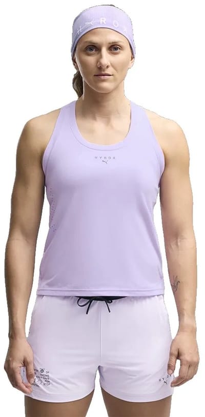 Puma X Hyrox Pwrmode Mouwloos T-shirt Paars M Vrouw