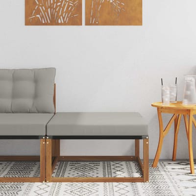 vidaXL - Buiten - Voetenbank - Massief - Acacia - Hout - Naturel