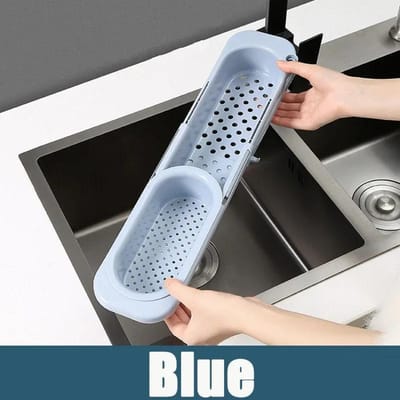 Verstelbare Lengte Keuken Zink Afvoer Mand Afdruiprek voor Zeep Handdoekrek Levering Keuken Accessoires Plank Afdruiprek