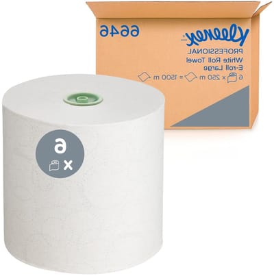 Papieren Handdoeken - Wegwerpdoeken Keukenrol - Hygiënisch Werken - Airflex Technologie - 6 x 250 m - Wit