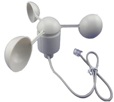 Windsensor Weerstation - Windmeter Windsnelheidsmeter - Weersvoorspelling Tuin - Draadloze Zonne-energie - 1 Stuks - One Color