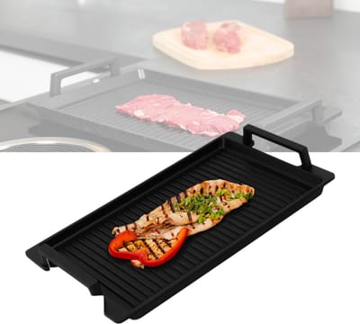 CLVP® Grillplaat Inductie - Bakplaat - Aluminium - Zwart