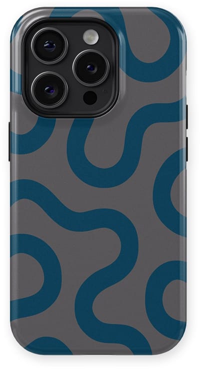 DripCase Motion Flow Tough Hoesje geschikt voor iPhone 14 Pro | Backcover met Mag | Trendy Design | Valbescherming | Shadow Waves
