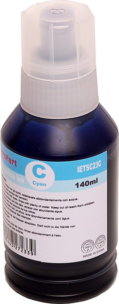 ABC huismerk navul flesje inkt voor Epson SC23C T49N2 cyan geschikt voor Surecolor SC-F100 SC-F500 SC-F501