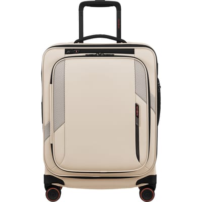 Samsonite Koffer - Glazed spinner 55/23 ( 4 wiel )-lichtgewicht koffer - 40x50x23/26 cm - uitbreidbaar - Sandstone - 49 l