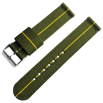 Two Piece NATO RAF Tweedelige NATO Horlogeband Nylon Marine Nationale 18mm