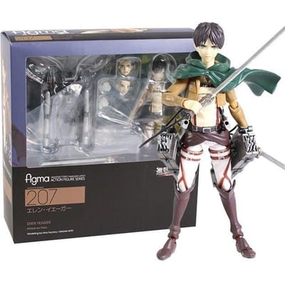Nieuw op voorraad Attack on Titan Figma Handheld Mobiele Pop Liwei Allen Kapitein Mikasa Verzamelbare Actiefiguur Speelgoed Cadeau Premium Kwaliteit