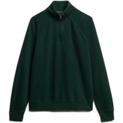 Treklogo met Tunisische kraag en raglanmouwen Superdry Essential