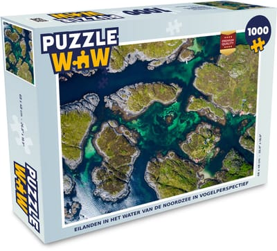Puzzel Eilanden in het water van de Noordzee - Legpuzzel - Puzzel 1000 stukjes volwassenen