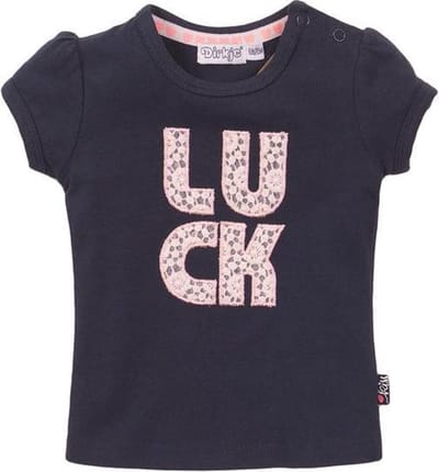 Dirkje - meisjes - shirt - navy blauw - maat 56