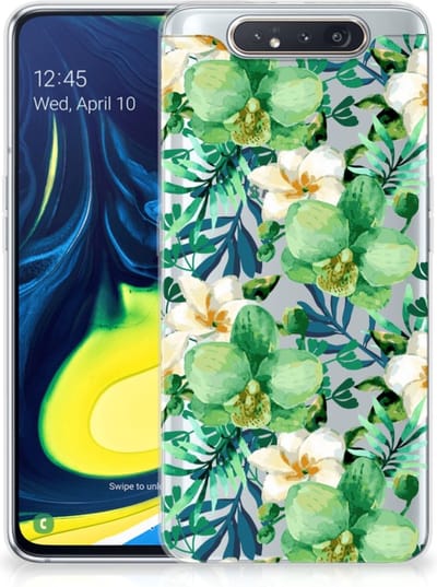 Samsung Galaxy A80 TPU Case Orchidee Groen