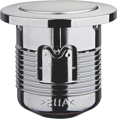 Drukknop en Rozet - Bedieningsplaat - Toilet Spoelen - Origineel Reserveonderdeel - 1 Item - Zilver