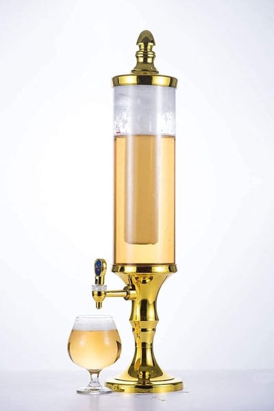 Dispenser - Biertorendispenser - Drankdispenser - Mooi Uiterlijk - 3L - Goud
