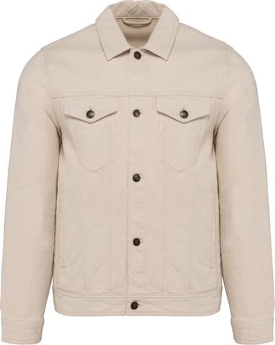 Biologische tussenjas heren 'Native Spirit' Raw Naturel - 3XL