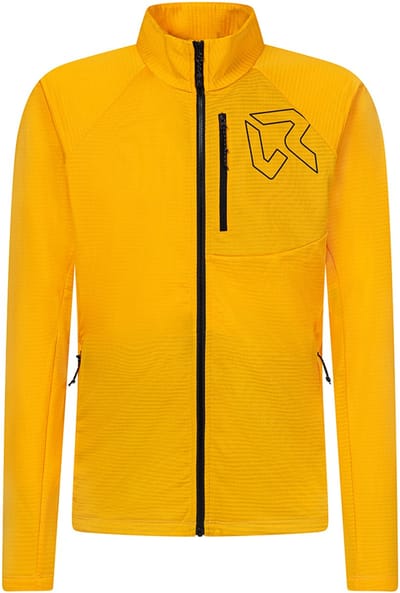 Rock Experience Arrows Mock Neck Fleece Met Volledige Rits Geel L Man