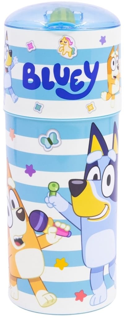 Bluey Drinkbeker "Let’s Dance" – 350 ml – Flip-Top Tuit met Deksel – BPA-vrije Herbruikbare Fles – Kindvriendelijk Design