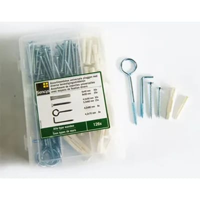 Sencys Universele Pluggen Assortimentsdoos Plastic - 126 Stuks