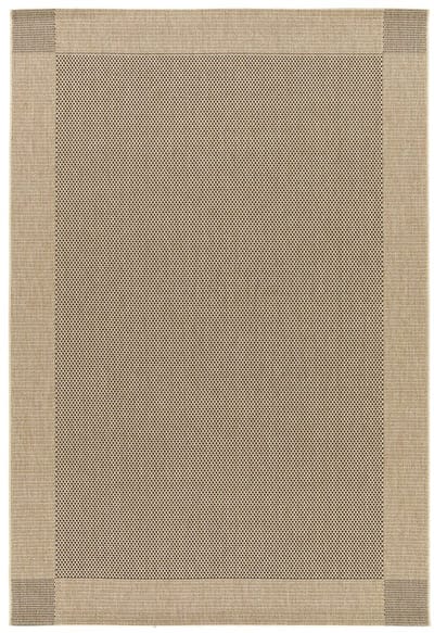 Buitenkleed - Bask Frame beige/zwart 160x230