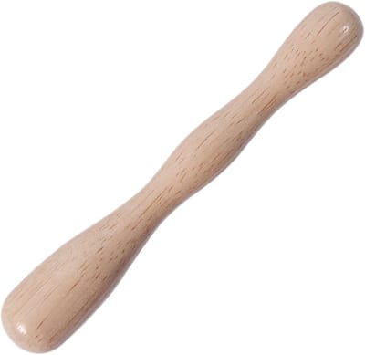 Stophulpmiddel - Herstel Lap - Kleding Repareren - Vinger Groef Ontwerp - 16 cm Lengte - Houtkleur